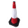75cm rubber reflective road safety cones