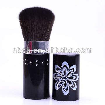 Retractable brush black made of synthetic hair new 2013 Hot Selling Synthetic Hair Goat Hair Wool 2013 Factory Price