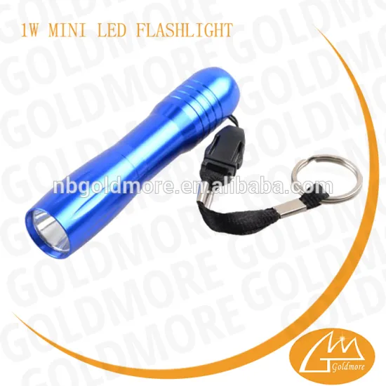 Hot Selling AA Battery Only Aluminum Pocket 1W LED Flashlight with Carry Strap