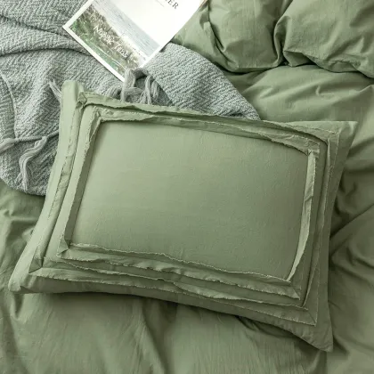 Beautilful Solid Pile flock cloth bedding set