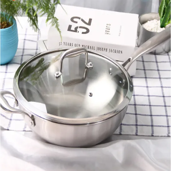 Versatile Functional Stainless Steel Pan 304 Non-stick