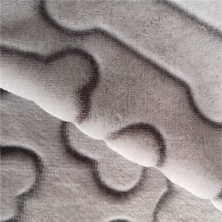 Textile de flanelle d&#39;impression recto verso de conception animale