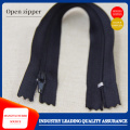 Double needle nylon zipper