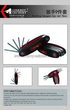 New Linkboy factory price LBC034 wrench set 9pcs archery arrow for hunting