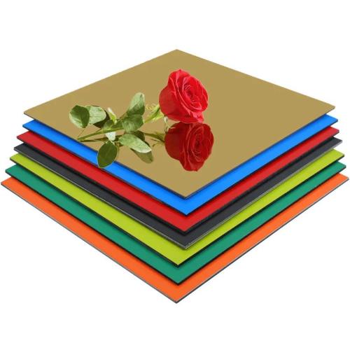 Espejo negro de reflexión transparente ACP de revestimiento de pared de la pared