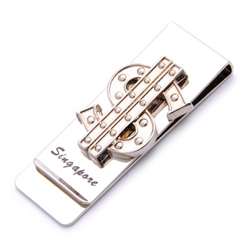 Custom Design Stainless Steel Metal Promotion Money Clip (BK52865)