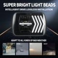 Square Dual Color Motorcycle Led Headlights