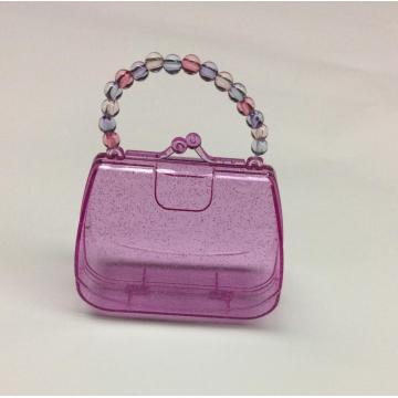 Plastic mini handbag shaped storage box