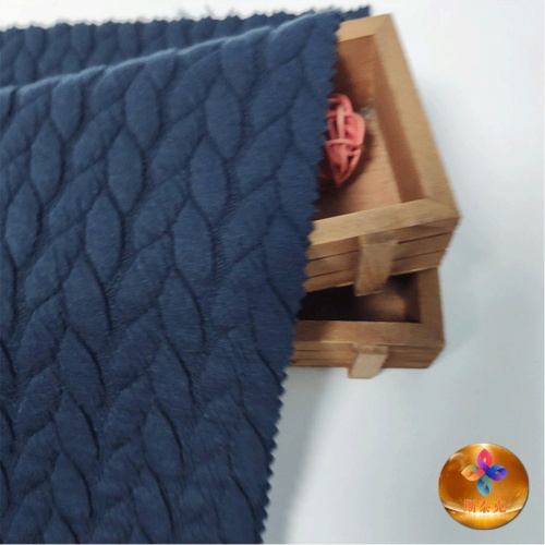 Tecido elegante Jacquard Scuba com textura rica