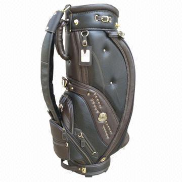 Golf Bag, Fashionable Design, Made of Leather, Customized Colors, Designs Welcomed