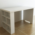 Bureau multipurporpant blanc avec armoire