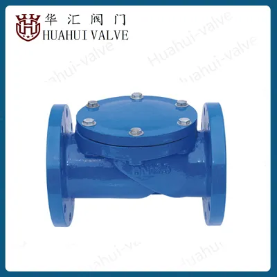 Cast iron Rubber Disc Check Valve for let water no reback
