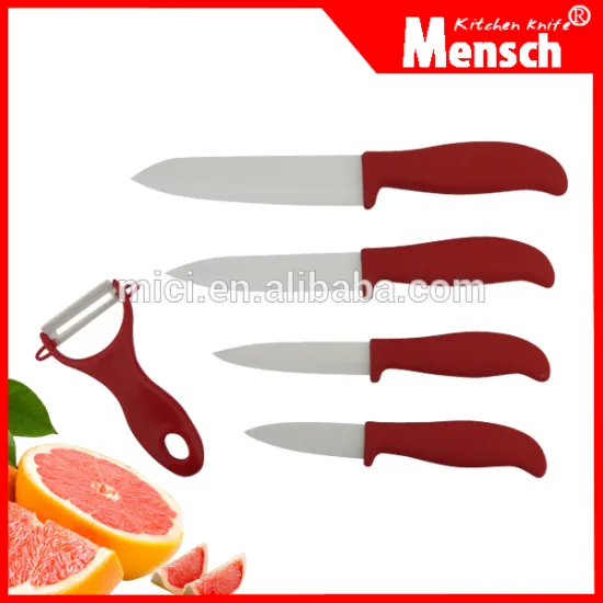 5pcs popular china style kitchen helper ceramic knife with a peeler