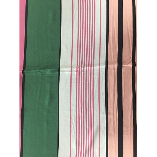 Stripe Rayon Poplin 45s Utskrift Bred Bredd Tyg