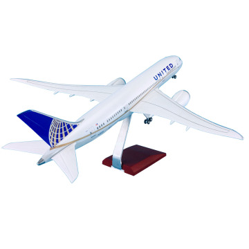 Hot Sale: 43cm 1: 130 Scale Boeing 787-8 Μοντέλο αεροπλάνου της ρητίνης United Airlines