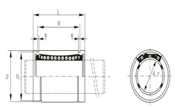 Orginal Good Quality  Nsk Linear Motion Bearing Lm25, Lm25uu