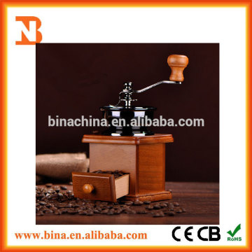 Fashion Design Wood Power Can Be Adjust Manual Coffee Machine