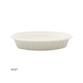 1000 ml ovales Bagasse -Tablett