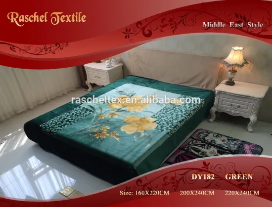 WUXI RASCHEL 100 Polyester King Size 1 Ply Korea style Cheaper Mink Blanket