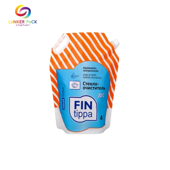 Laminated Plastic Moisture-proof Spouted Pouched With Handle