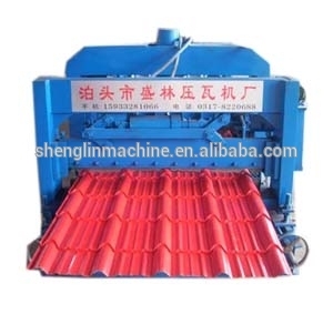 Hot sale! Russian 1100 steel sheet glazed tile roll forming machines/ roof and wall steel making machine fir Russia market