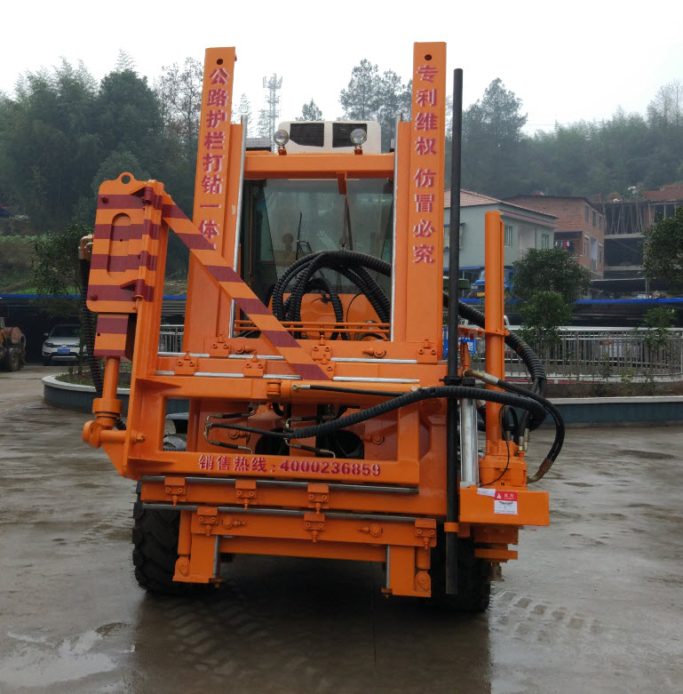 Guardrail Installing Highway Pile Driver