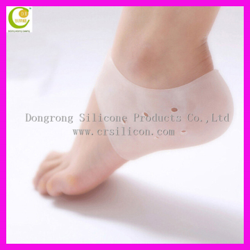 silicone gel heel and ankle moisturizing sleeve socks silicone half socks for foot heel protector