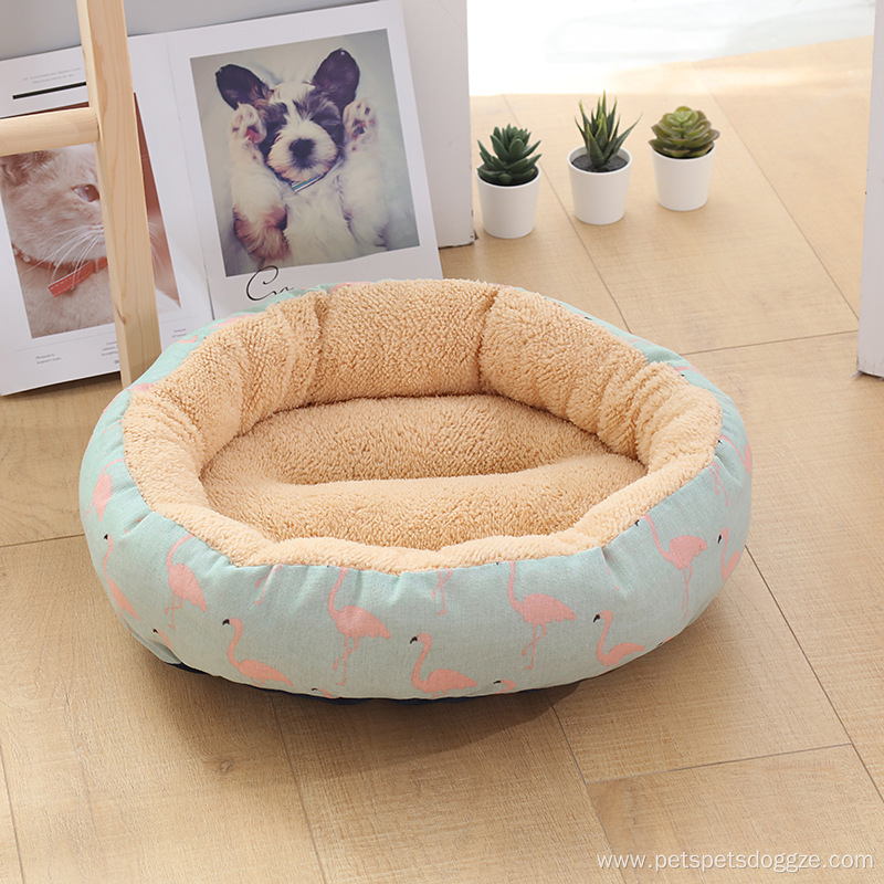 stock warm soft washable luxury round dog beds