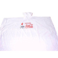 Disposable White Rain Poncho