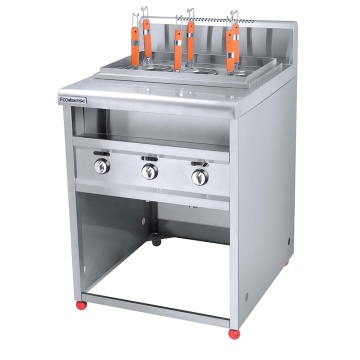 Gasnudelmaschine mit 6 Körben für gewerbliche Küchen