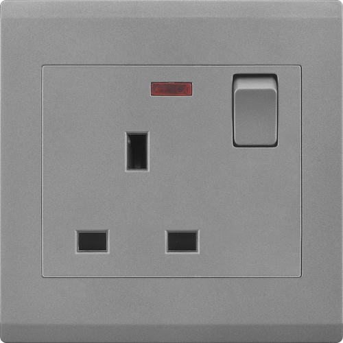 Toma de interruptor de pared eléctrica del Reino Unido 4 pandillas