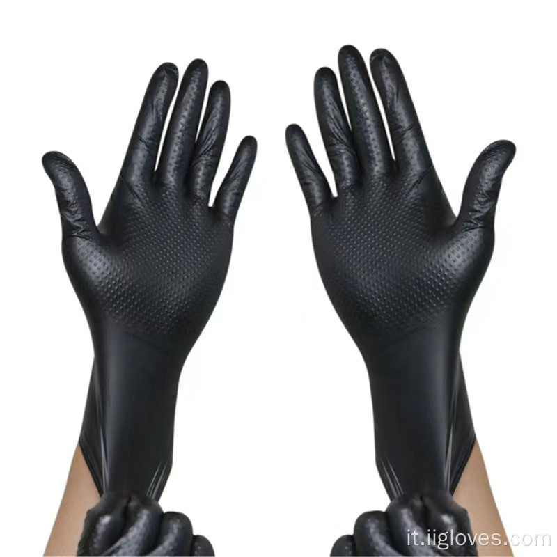 Sicurezza comoda Sicurezza Woking Diamond Grip Gloves Black