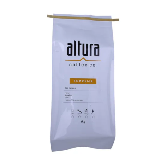 250g Side Gusset Bag Custom Coffee Pouches With Degassing Valve