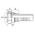 SAE FEMAL 90 Kegelsitzhydraulikschlauchanpassung