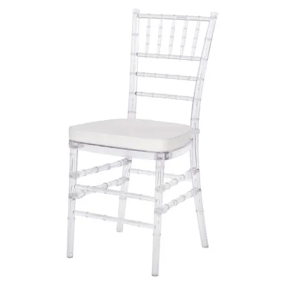 Wholesale Stacking Transparent Tiffany Chairs for Luxury Weddings: For Sale