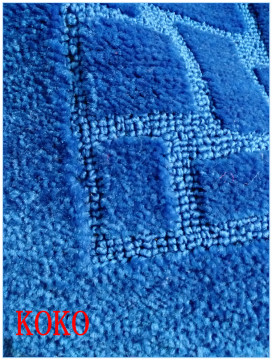 KOKO pp anti-slip fancy blue 2 pcs bathmat sets