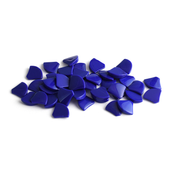 Lapis Lazuli fan-shaped Cabcochon Cut Loose Gemstone