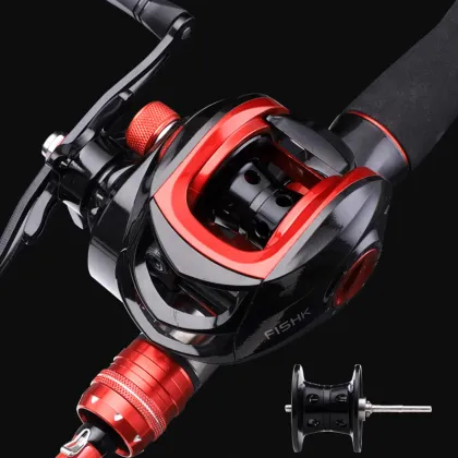 Magnetic Spool TAIGEK Baitcasting Reel for Bass Fishing