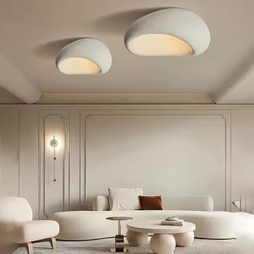 Wabi-Sabi Style LED Ceiling Light for Living Room and Bedroom Decor