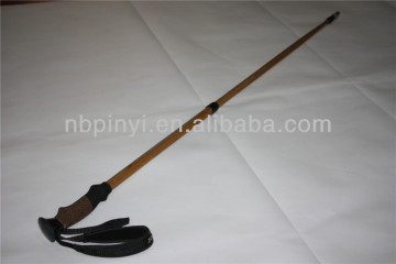 SKI pole bamboo fiber ,nordic walking pole,climbing sticks,cane,ski sticks