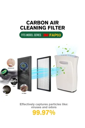 Filtrete 3M Air Purifier Replacement Filter - HEPA & Activated Carbon, Eliminates Odor