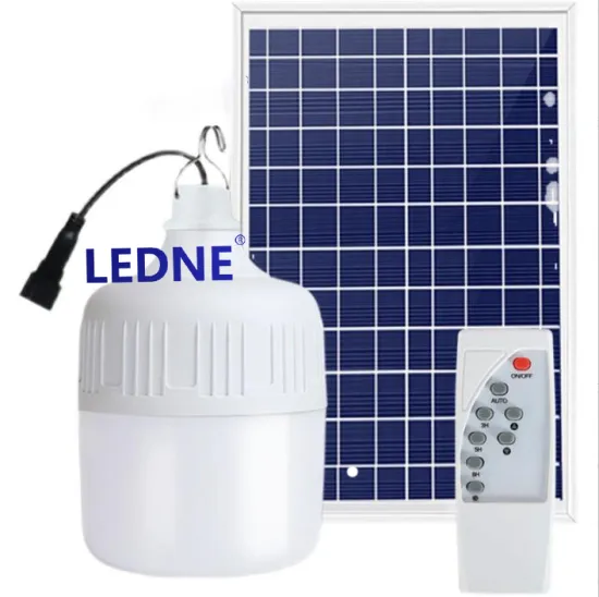 Remote-Controlled Solar LED Rechargeable Garden Lamp with Emergency Function and Free Wiring Light Control
