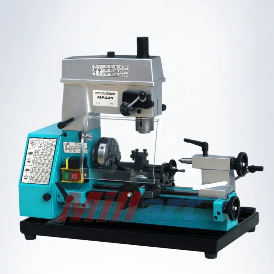 MP125 Manual Mini Combination Lathe and Mill Machine User Guide and Technical Specifications