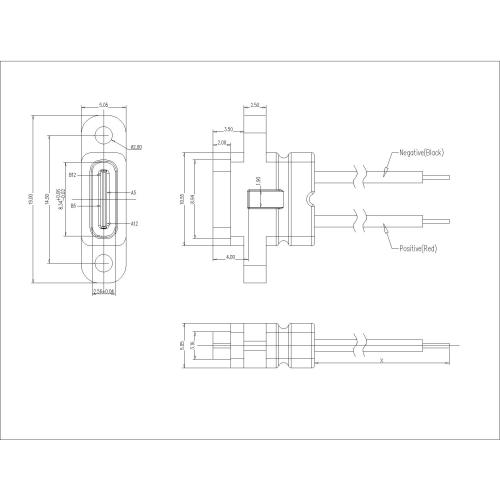 2P Female Waterproof Molding With Screw With Wire