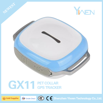 Yiwen Lifetime GPS Tracking Software Access Pet Dog Cat Pig Horse Collar GPS WIFI LBS Mini Triple Positioning Mode Tracker GX11