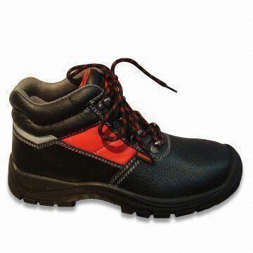 Men's Safety Shoes with Buffalo Upper and PU Injection Outsole, Available in Size Range of 38 to 47