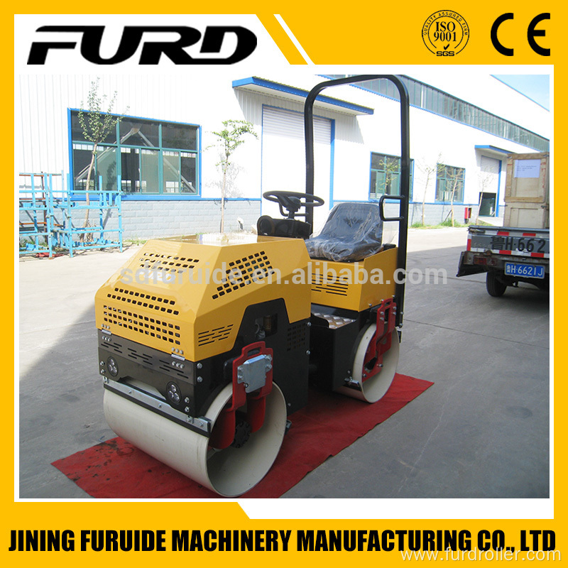 1 Ton Ride-on Double Drum Mini Asphalt Roller for Sale (FYL-880)