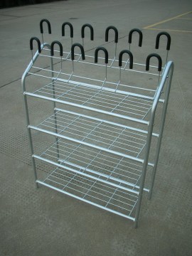 Quatre étagères à chaussures Rack galvanoplastie