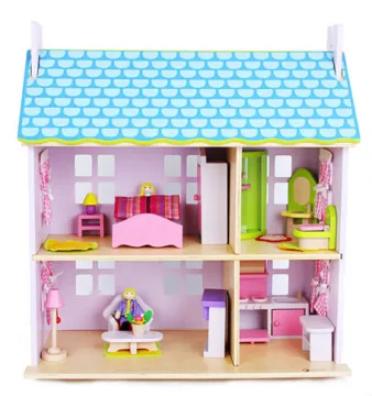 DIY Wooden Doll house-play toy house