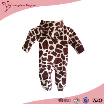 Printed Personalized Soft Baby Fleece Romper